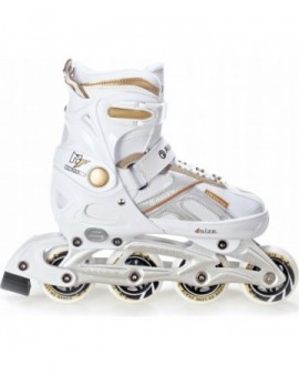 2-in-1 Inline Skates Raven Pulse White/Gold