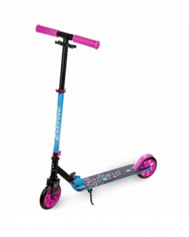 Foldable Scooter Raven Elena Black 145mm with LED wheels