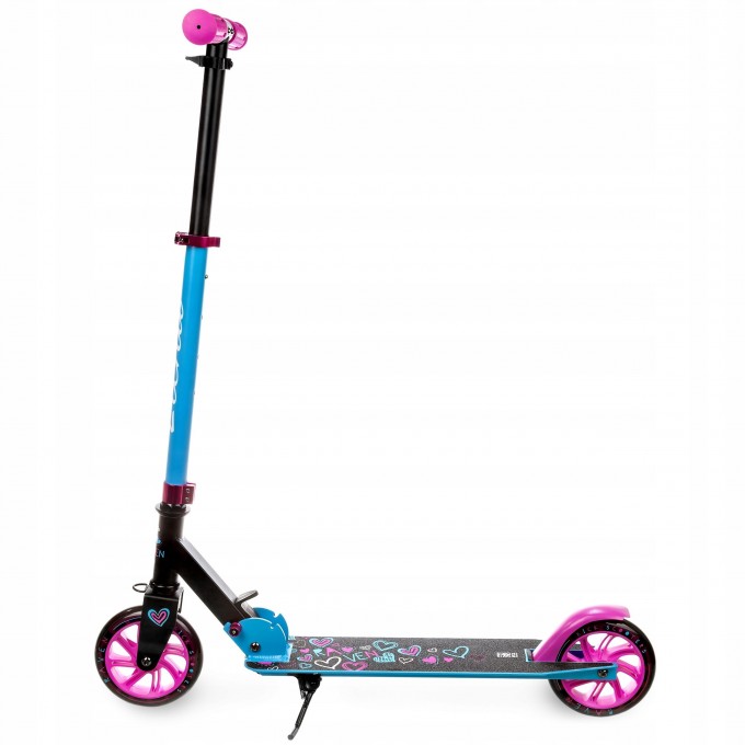 Foldable Scooter Elena Black 145mm with LED wheels