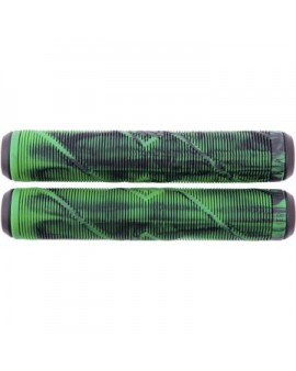 Striker Thick Logo Pro Scooter Grips (Black/Green)