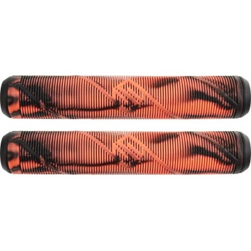 Striker Thick Logo Pro Scooter Grips (Black/Orange)