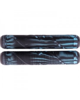 Striker Thick Logo Pro Scooter Grips (Black/Teal)