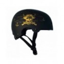 Helmet NKX Brain Saver Black/Gold Pirate