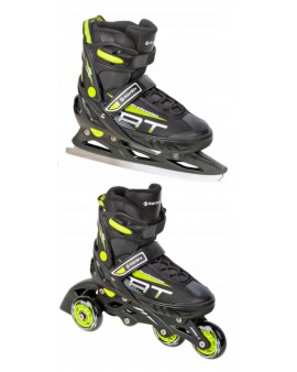 3-in1 Skates/Inline Skates Raven Profession Black/Lime+Blades