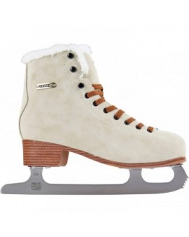 Roces Suede Eco-Fur Figure Skates (Suede Brown|35)