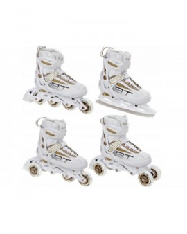 3-in1 inline skates Raven Profession White/Gold L