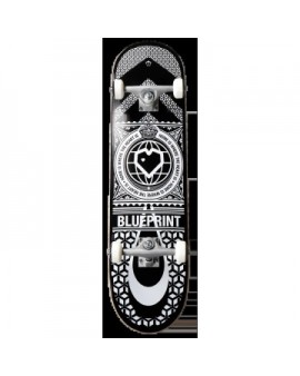 Blueprint Home Heart Complete Skateboard (8"|Black/White)