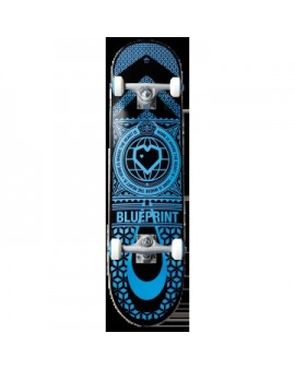 Blueprint Home Heart Complete Skateboard (7.75"|Blue/Black)