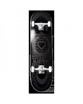 Blueprint Home Heart Complete Skateboard (8.25"|Black/Grey)