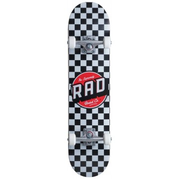 RAD Checkers Complete Skateboard (7.75"|Checkers Black)