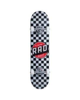 RAD Checkers Complete Skateboard (7.75"|Checkers Black)