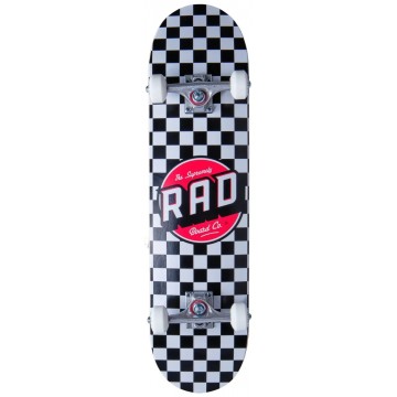 RAD Checkers Complete Skateboard (7.75"|Black)