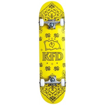 KFD Bandana Complete Skateboard (7.75"|Yellow)