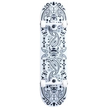 Speed Demons Bandana Complete Skateboard (7.5"|White)