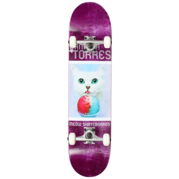 Meow Vanessa Torres Furreal Pro Complete Skateboard (7.75"|Purple)