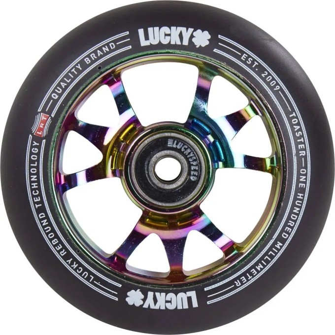 Lucky Toaster 110mm Pro Scooter Wheel (110mm|Neochrome/Black)