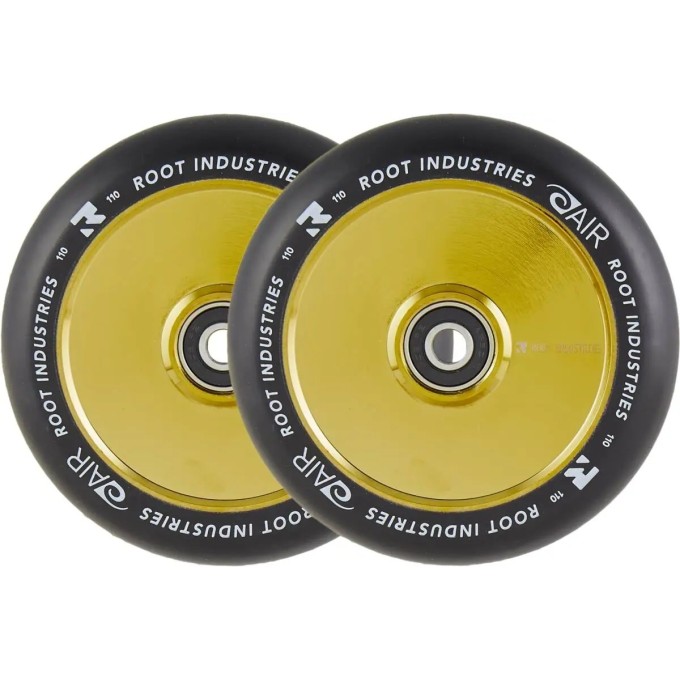 Root Air Black Pro Scooter Wheels 2-pack (110mm|Gold Rush)