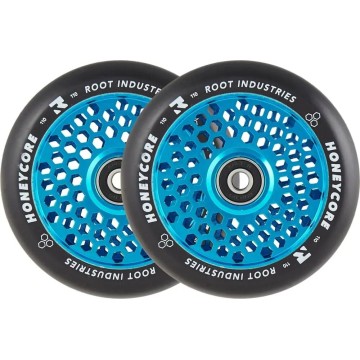 Root Honeycore Black 110mm 2-pack Pro Scooter Wheels (110mm|Blue)