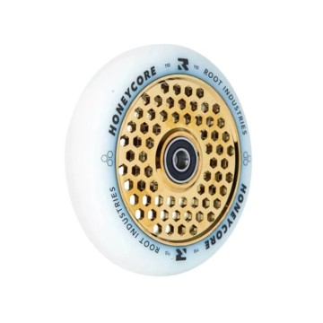 Root Honeycore White 110mm 2-pack Pro Scooter Wheels (110mm|Gold)