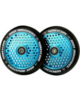 Root Honeycore Black 120mm 2-pack Pro Scooter Wheels (120mm|Sky Blue)