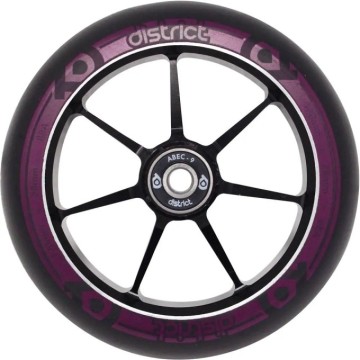 District Dual Width Core Pro Scooter Wheel (120mm|Black/Magenta)