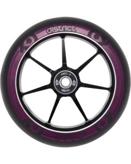 District Dual Width Core Pro Scooter Wheel (120mm|Black/Magenta)