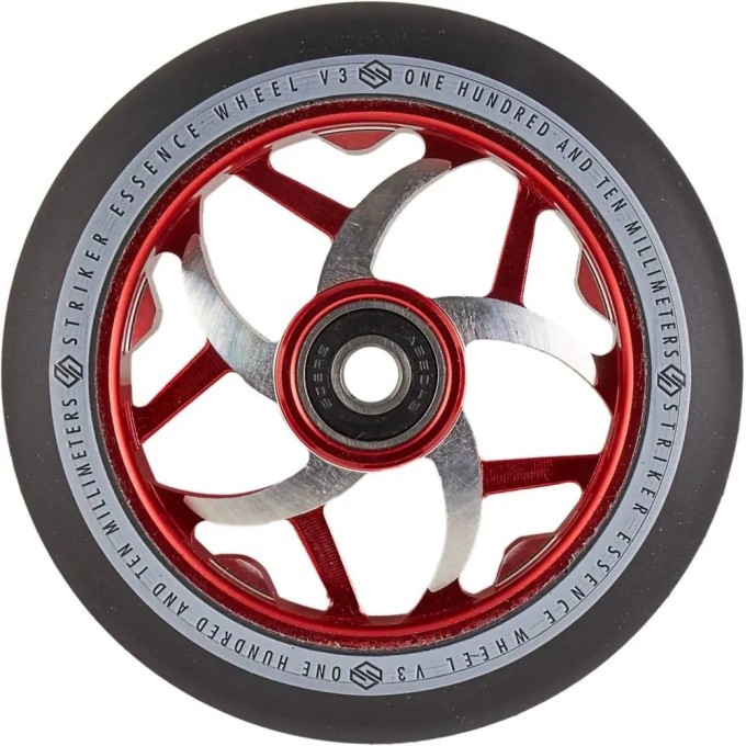 Striker Essence V3 Black Pro Scooter Wheel (110mm|Red)