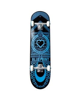 Blueprint Home Heart Complete Skateboard (7.75"|Blue/Black)