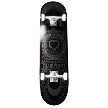 Blueprint Home Heart Complete Skateboard (8.25"|Black/Grey)