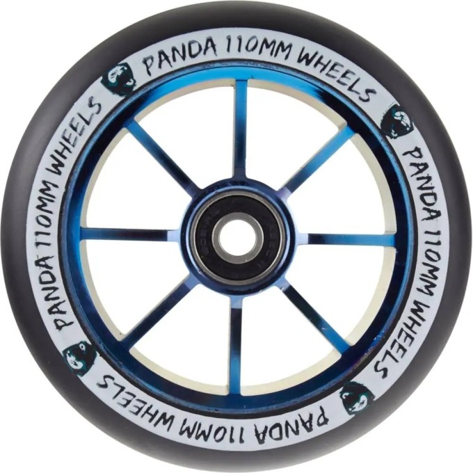 Panda Spoked V2 Pro Scooter Wheel (110mm|Blue Chrome)