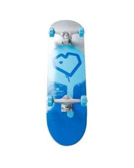 Blueprint Spray Heart V2 Complete Skateboard (7.75"|Silver)