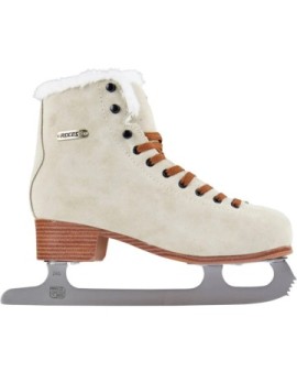 Roces Suede Eco-Fur Figure Skates (Suede Brown|38)