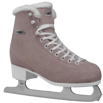 Roces Suede Eco-Fur Figure Skates (Suede Pink|37)