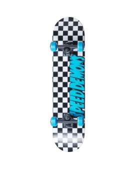 Speed Demons Checkers Complete Skateboard (8"|Black/Blue)