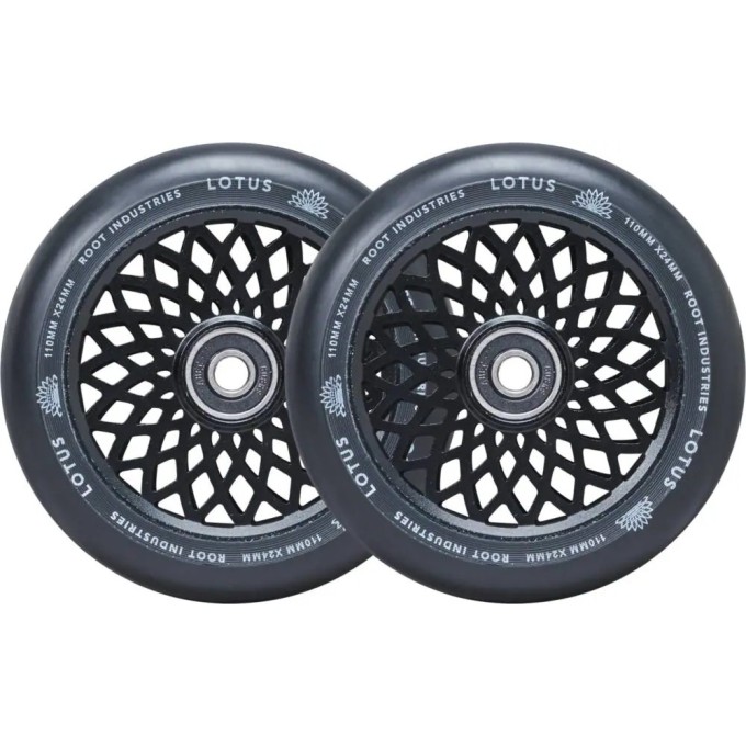 Root Lotus Pro Scooter Wheels 2-Pack (110mm|Black/Black)