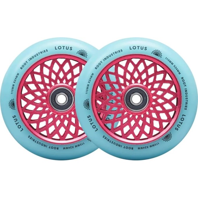 Root Lotus Pro Scooter Wheels 2-Pack (110mm|Pink/Isotope)