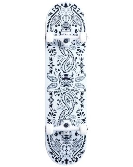 Speed Demons Bandana Complete Skateboard (7.75"|White)