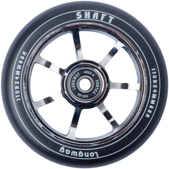 Longway Shaft Pro Scooter Wheel (Chrome)