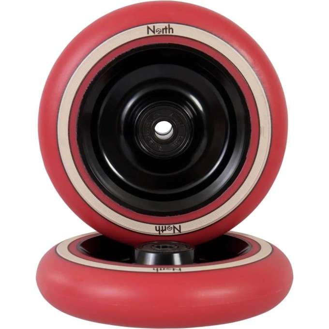 North Fullcore Pro Scooter Wheel (24mm|Black/Red Pu)