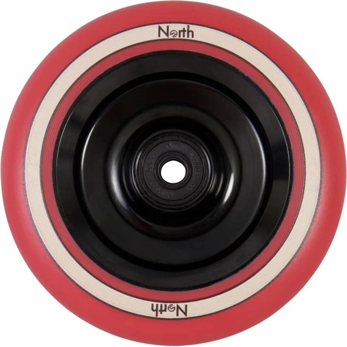 North Fullcore Pro Scooter Wheel (24mm|Black/Red Pu)