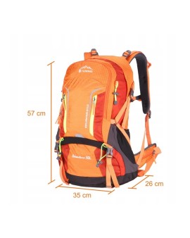 Hiking backpack Aoking 50L Orange with detachable frame