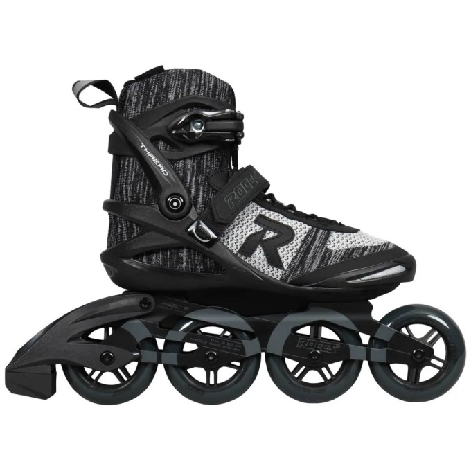 Roces Thread Roller Blades Black | 90mm Fitness Inline Skates