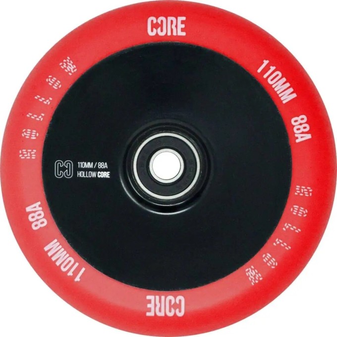 CORE Hollowcore V2 Pro Scooter Wheel (110mm|Red/Black)
