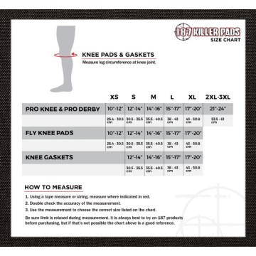 187 Killer Pads Lock-In Recaps Replacement Knee Caps (Black)