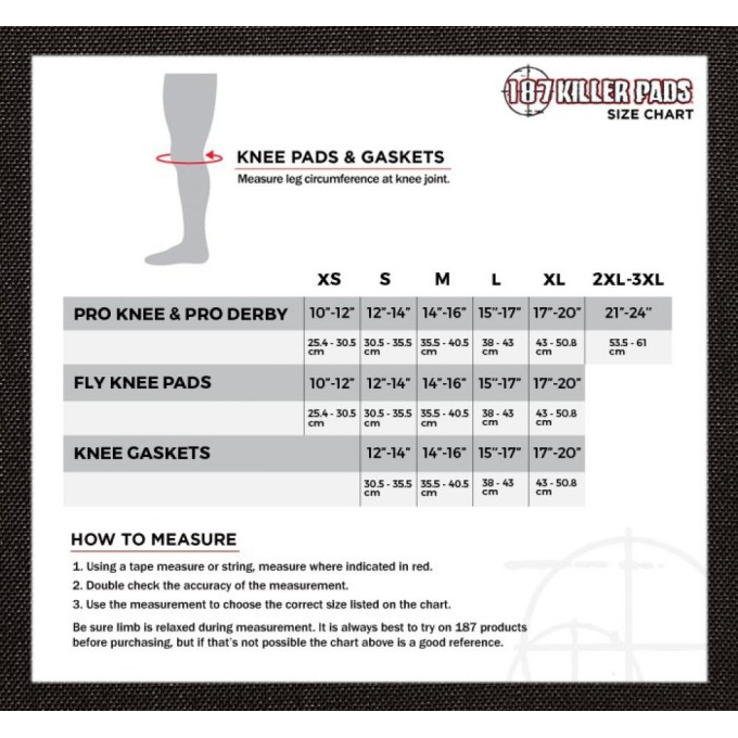 187 Killer Pads Lock-In Recaps Replacement Knee Caps (Black)