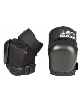 187 Killer Pads Pro Knee pads with replaceable caps Black/Black