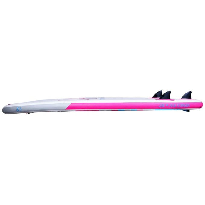 Ocean Pacific Venice All Round 8'6 Inflatable Paddle Board (White/Grey/Pink)