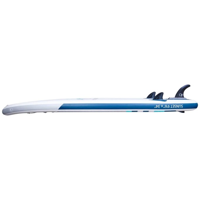 Ocean Pacific Sunset All Round 9'6 Inflatable Paddle Board (White/Grey/Teal)