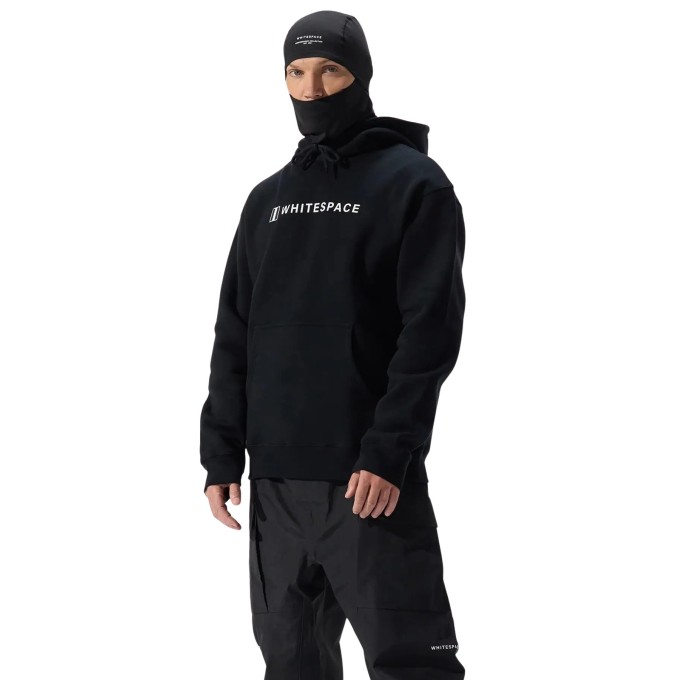 Whitespace Block Snowboard Hoodie (L|Black Fleece)