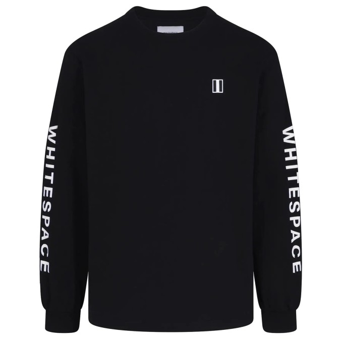 Whitespace Block Long sleeve T-Shirt (L|Black)